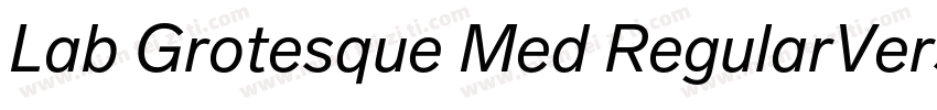 Lab Grotesque Med RegularVersion 1字体转换